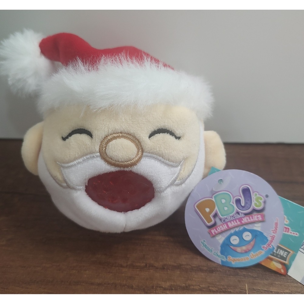PBJs Plush Ball Jellies Collectible Santa Christmas Holiday Belly Pop Plush Toy